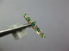 .46CT DIAMOND & AAA EMERALD 14KT YELLOW GOLD 2MM SEMI ETERNITY ANNIVERSARY RING