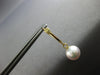 ESTATE AAA SOUTH SEA PEARL 14K YELLOW GOLD 3D CLASSIC LEVERBACK HANGING EARRINGS