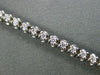 ESTATE 1.0CT DIAMOND 14KT WHITE GOLD FOUR PRONG 3D CLASSIC TENNIS BRACELET 3mm