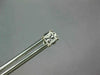 ESTATE .43CT DIAMOND 14KT WHITE GOLD 3D PRINCESS SQUARE STUDS EARRINGS #1785