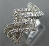 WIDE 1.92CT DIAMOND 18K WHITE GOLD 3D ROUND & BAGUETTE INFINITY ANNIVERSARY RING