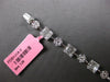 EXTRA LARGE 4.13CT DIAMOND 18K WHITE GOLD ROUND & BAGUETTE MULTI SQUARE BRACELET