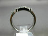 ESTATE .25CT DIAMOND 14KT WHITE GOLD 3D ZIGZAG ETOILE WEDDING ANNIVERSARY RING