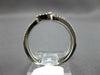 .43CT DIAMOND 14K WHITE GOLD ROUND & BAGUETTE DOUBLE SQUARE CRISS CROSS FUN RING