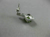 ESTATE 1.76CT DIAMOND & AAA PERIDOT 14KT WHITE GOLD 3D SQUARE HALO POST EARRINGS