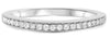 .17CT DIAMOND 14KT WHITE GOLD 3D ROUND FILIGREE SEMI ETERNITY ANNIVERSARY RING
