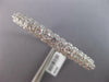 WIDE 5.63CT DIAMOND 18KT WHITE GOLD MULTI FLOWER FILIGREE CUFF BANGLE BRACELET