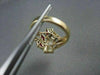 ANTIQUE WIDE 1.45CTW DIAMOND & AAA RUBY 14KT YELLOW COCKTAIL RING AMAZING #22075