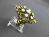 ANTIQUE EXTRA LARGE 1.40CT AAA OPAL 14KT YELLOW GOLD FILIGREE FUN RING #22962