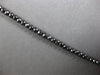 17.4CT BLACK DIAMOND 14KT WHITE GOLD 3D CLASSIC ROUND ETERNITY TENNIS BRACELET