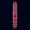 ESTATE 3.10CT AAA RUBY 14K ROSE GOLD CLASSIC SHARED PRONG ETERNITY FUN LOVE RING