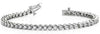ESTATE 2.0CT DIAMOND 14KT WHITE GOLD 3D CLASSIC ROUND TENNIS BRACELET