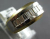 WIDE 1.13CT DIAMOND 14KT 2 TONE GOLD CLASSIC BAGUETTE CHANNEL ANNIVERSARY RING