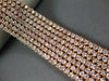WIDE & LARGE 16.02CT LIGHT PINK DIAMOND 18KT ROSE GOLD MULTI ROW TENNIS BRACELET