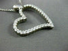 ESTATE LARGE .97CT DIAMOND 14KT WHITE GOLD FLOATING OPEN HEART PENDANT #19949