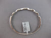 1.25CT DIAMOND 18KT WHITE GOLD ROUND INFINITY SEMI ETERNITY CUFF BANGLE BRACELET