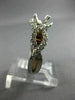 LARGE .75CT DIAMOND 14K WHITE & ROSE GOLD 3D FILIGREE SEMI MOUNT ENGAGEMENT RING
