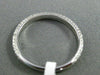 ESTATE WIDE .44CT DIAMOND 18K WHITE GOLD 3 ROW 3D CLASSIC ETERNITY MILGRAIN RING