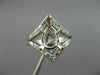 ESTATE .45CT DIAMOND 14KT WHITE GOLD V SHAPED SEMI MOUNT ENGAGEMENT RING #26219