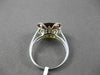 ANTIQUE 4.79CTW DIAMOND & EXTRA FACET CITRINE 14KT WHITE GOLD 3D BUTTERFLY RING