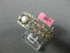 ESTATE WIDE 2.51CT WHITE & PINK DIAMOND 18KT WHITE & ROSE GOLD ANNIVERSARY RING