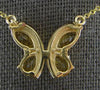 LARGE 2.65CT DIAMOND & AAA CITRINE 14KT YELLOW GOLD 3D MULTI SHAPE LOVE NECKLACE