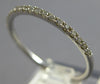 ESTATE .16CT DIAMOND 18KT WHITE GOLD 1MM SEMI ETERNITY WEDDING ANNIVERSARY RING