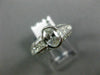 ESTATE 2.02CT ROUND OVAL & PRINCESS DIAMOND 14K WHITE GOLD ENGAGEMENT RING 25940