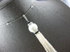 LARGE & LONG 1.5CT DIAMOND & AAA SOUTH SEA PEARL & ONYX 18KT WHITE GOLD NECKLACE