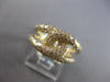 ESTATE .74CT DIAMOND 14KT YELLOW GOLD ROUND CLASSIC PAVE ETOILE LOVE KNOT RING