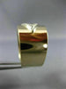 ESTATE WIDE .15CT ROUND DIAMOND 14K 2 TONE GOLD CLASSIC ANNIVERSARY RING #26359