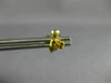 ESTATE LARGE 1.87CT BLUE DIAMOND 18KT YELLOW GOLD 3D FLOWER SQUARE STUD EARRINGS
