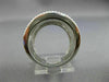 ESTATE LARGE 1.21CT DIAMOND 14K WHITE GOLD 3D MULTI WAVE SEMI ETERNITY LOVE RING