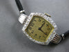 ANTIQUE LARGE .50CT OLD MINE DIAMOND PLATINUM ART DECO SQUARE LADY'S WATCH 28187