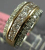 ESTATE LARGE 1.72CT WHITE & PINK DIAMOND 18K WHITE & ROSE GOLD ANNIVERSARY RING