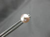 ESTATE AAA PINK SOUTH SEA PEARL 14K YELLOW GOLD CLASSIC ROUND SOLITAIRE EARRINGS