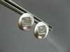 ESTATE .40CT OVAL PRINCESS DIAMOND 14KT WHITE GOLD EARRINGS SIMPLY AMAZING #7768