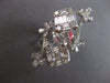 ESTATE EXTRA LARGE 4.08CT DIAMOND 18KT WHITE GOLD 3D MULTI FLOWER COCKTAIL RING