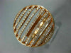 ESTATE LARGE .86CT DIAMOND 14KT ROSE GOLD 3D MULTI ROW OPEN FILIGREE FUN RING