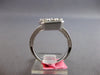 EXTRA LARGE 3.06CT DIAMOND 18KT WHITE GOLD ROUND & BAGUETTE DOUBLE SQUARE RING