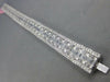 ESTATE LARGE 9.93CT DIAMOND 18KT WHITE GOLD 3D CLASSIC ETERNITY TENNIS BRACELET
