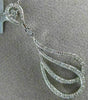 ESTATE LARGE .66CT DIAMOND 18KT WHITE GOLD 3D CLASSIC TEAR DROP FLOATING PENDANT