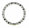ESTATE LARGE .43CT DIAMOND 18KT WHITE GOLD 3D MULTI BAND ETERNITY STACKABLE RING