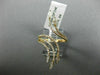 LARGE .69CT ROUND MARQUISE DIAMOND 18K ROSE GOLD MULTI ROW CRISS CROSS LEAF RING