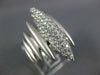 LARGE 1.13CT DIAMOND 18KT WHITE GOLD MATTE & SHINY ELONGATED MARQUISE SHAPE RING