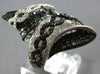 LARGE 4.36CT WHITE & BLACK DIAMOND 14K WHITE GOLD CRISS CROSS INFINITY LOVE RING