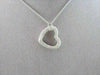 ANTIQUE LARGE MICRO PAVE 14KT WHITE GOLD DIAMOND HEART PENDANT ONE OF A KIND !!!