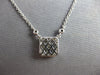 .35CT DIAMOND 14KT WHITE GOLD ROUND & PRINCESS SQUARE BY THE YARD LOVE NECKLACE