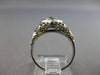 ANTIQUE ART DECO .59CT OLD MINE DIAMOND 18K WHITE GOLD 3D ENGAGEMENT RING #27948