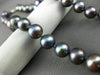 ESTATE AAA PURPLISH GRAY TAHITIAN PEARL 14KT WHITE GOLD FILIGREE NECKLACE #21941
